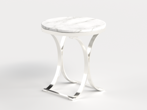 Table 4 Modern Marble Top Side Table 3D Модель