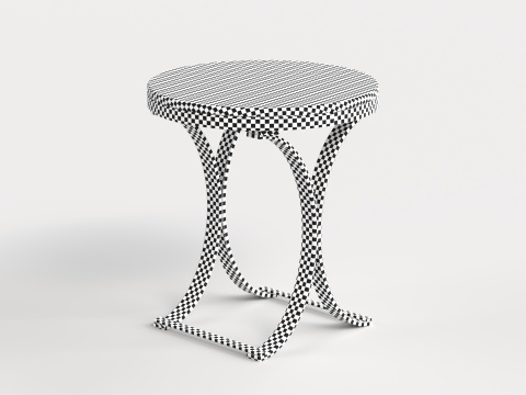 Table 4 Modern Marble Top Side Table 3D Модель