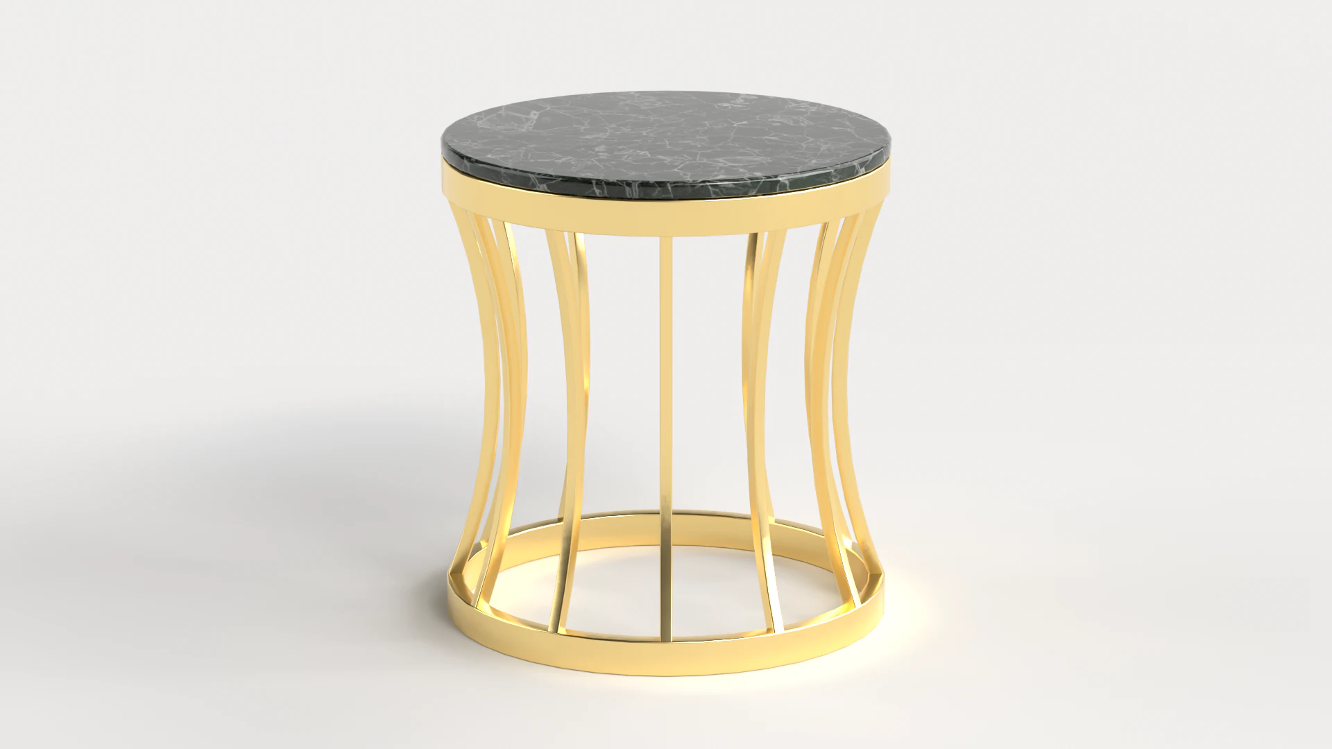 Table 7 Steel Marble Top Coffee Table 3D Model .c4d .max .obj .3ds .fbx .stl .blend 
