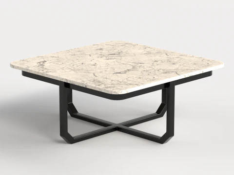Table 8 Modern Square center Table for Living Room 3D Model