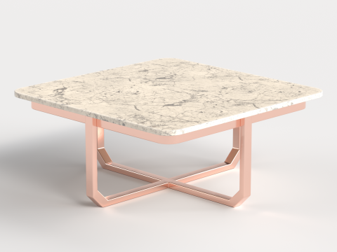 Table 8 Modern Square center Table for Living Room 3D Model
