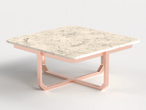 Table 8 Modern Square center Table for Living Room 3D Model
