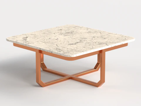 Table 8 Modern Square center Table for Living Room 3D Model