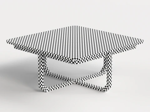 Table 8 Modern Square center Table for Living Room 3D Model