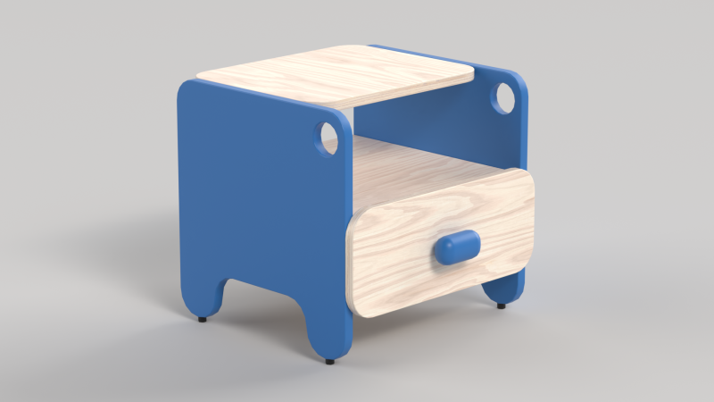 Table 9 Bed Side Table with Drawer Modelo 3D .c4d .max .obj .3ds .fbx .stl .blend 