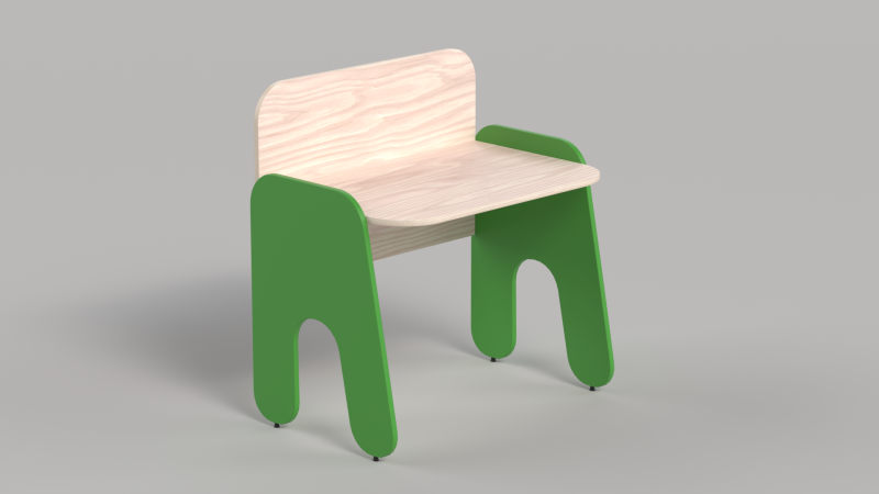 Table 10 Rockstar Kids Study Table 3D 모델 .c4d .max .obj .3ds .fbx .stl .blend 