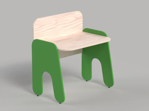 टेबल 10 रॉकस्टार किड्स स्टडी टेबल 3D मॉडल