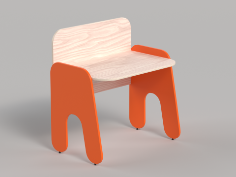 Table 10 Rockstar Kids Study Table 3D 모델