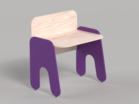 Table 10 Rockstar Kids Study Table 3D 모델