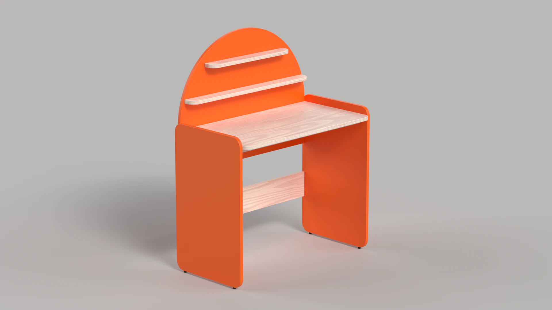Table 11 Sunshine Study Desk 3D Model .c4d .max .obj .3ds .fbx .stl .blend