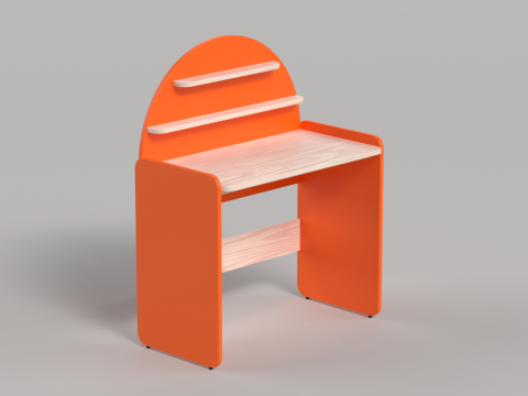 Table 11 Sunshine Study Desk 3D Model