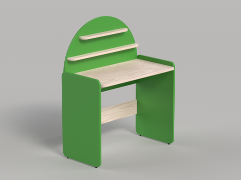 Table 11 Sunshine Study Desk 3Dモデル