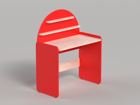 Table 11 Sunshine Study Desk 3Dモデル