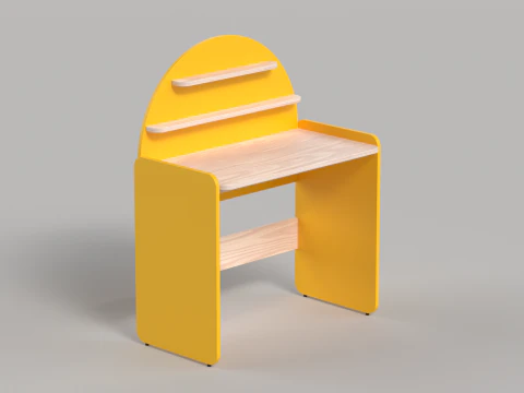 Table 11 Sunshine Study Desk 3D Model