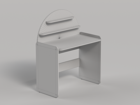 Table 11 Sunshine Study Desk 3Dモデル
