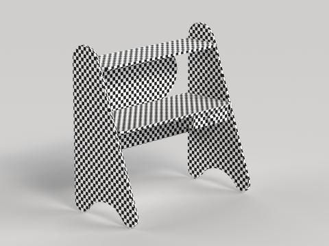 Table 13 Study Table for Kids with Storage 3D Model
