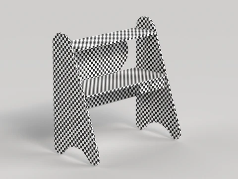 Table 13 Study Table for Kids with Storage 3D Model