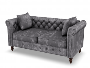 L-Shaped Convertible Couch Modern sofa 1 3D 모델