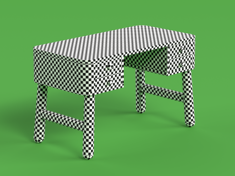 Table 16 Study Table for Kids with Storage 3D 模型