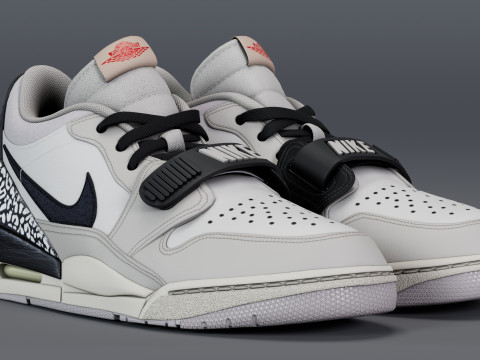 Air Legacy 312 Low Lands in Tech Grey 3Dモデル