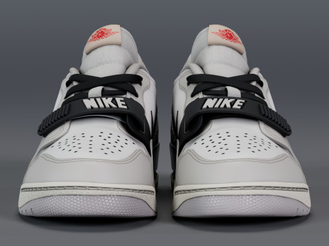 Air Legacy 312 Low Lands in Tech Grey Modello 3D