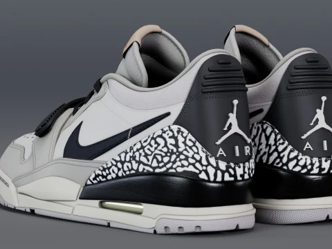 Air Legacy 312 pousa em cinza tecnol&oacute;gico Modelo 3D