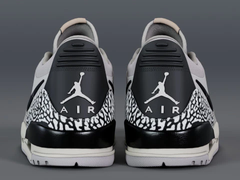 Air Legacy 312 pousa em cinza tecnol&oacute;gico Modelo 3D