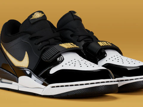 Air Legacy 312 Low GS Black Metallic Gold 3D Model