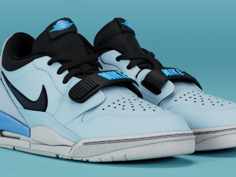 Air Legacy 312 Low Pale Blue 3D Model