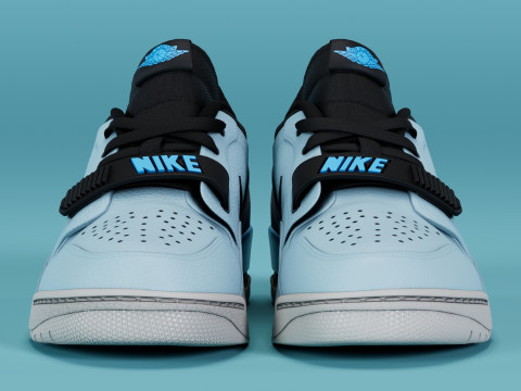 Air Legacy 312 Low Pale Blue Modelo 3D