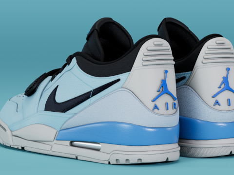 Air Legacy 312 Low Pale Blue Modelo 3D