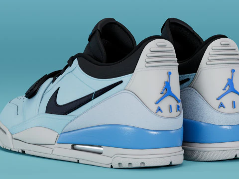 Air Legacy 312 Low Pale Blue 3D Model