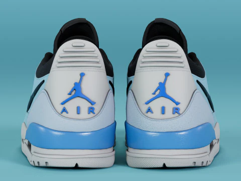 Air Legacy 312 Low Pale Blue 3D Model
