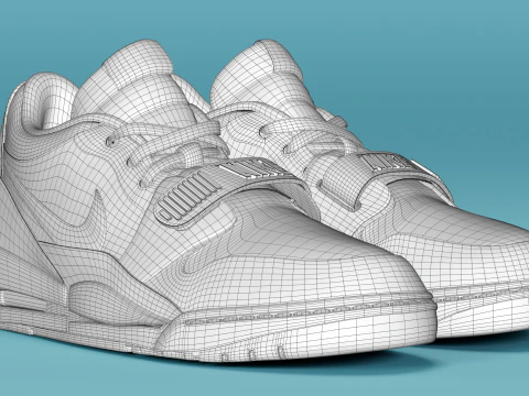 Air Legacy 312 Low Pale Blue 3D Model