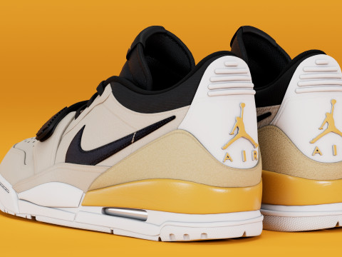 Air Legacy 312 Low Pale Vanilla 3D 모델