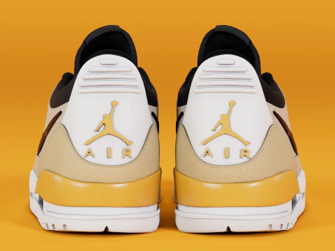Air Legacy 312 Low Pale Vanilla 3D Model