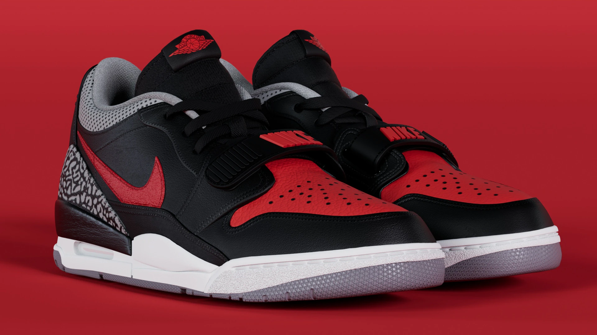 Air legacy 312 low Bred Cement 3D Model .c4d .max .obj .3ds .fbx .stl .blend 