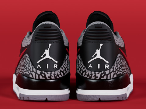 Air legacy 312 low Bred Cement 3D-Modell