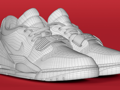Air legacy 312 low Bred Cement 3D-Modell