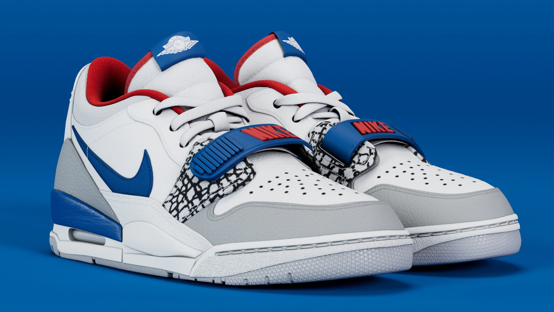 Air Legacy 312 True Blue 3D Model .c4d .max .obj .3ds .fbx .stl .blend 