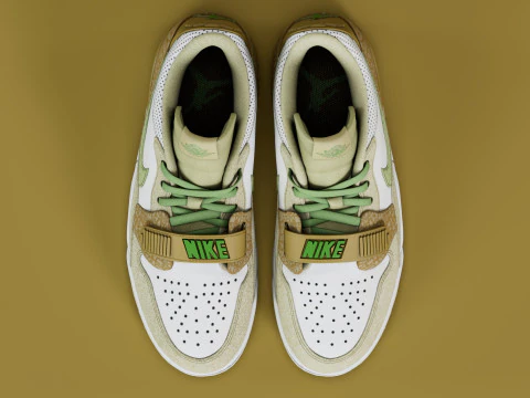 Air Legacy 312 Low Golden Moss Alligator 3D Model