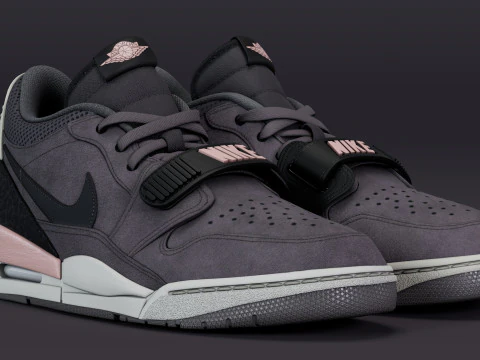 에어 레거시 312 로우 건스모크 코랄 스타더스트 3D 모델