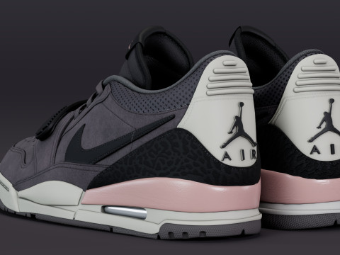 Air Legacy 312 Low Gunsmoke Coral Stardust 3D Модель
