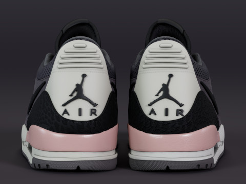 Air Legacy 312 Low Gunsmoke Coral Stardust 3D Модель