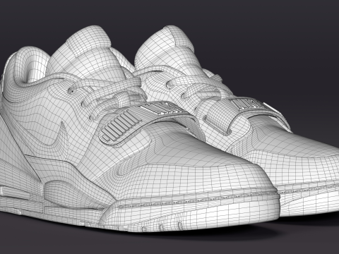 Air Legacy 312 Low Gunsmoke Coral Stardust 3D Модель