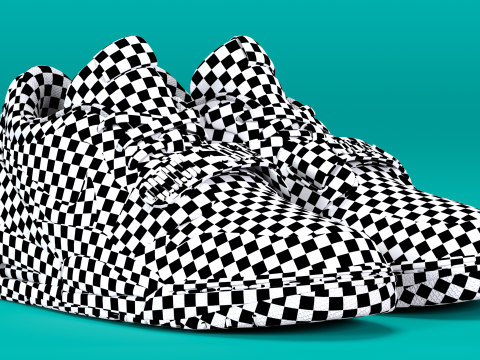 Air Legacy 312 Low White Turquoise 3D 모델