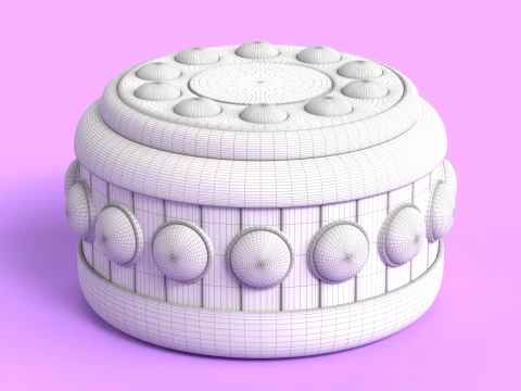 Toy 2 Drum Music Toy for kids 3D Model