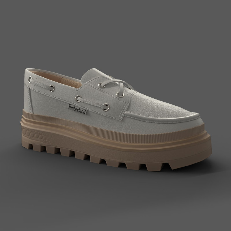Ray City EK Boat Shoes White 3D Model .c4d .max .obj .3ds .fbx .stl .blend 