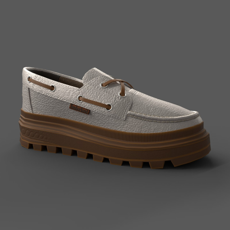 Ray City EK Boat Shoes Sliver 3D Model .c4d .max .obj .3ds .fbx .stl .blend 