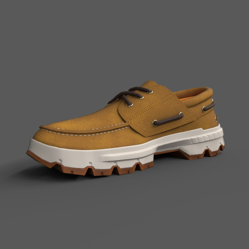 EK Moc-Toe Athletic Shoes 3D Модель .c4d .max .obj .3ds .fbx .stl .blend 
